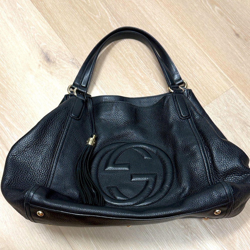 Black Leather Women's Bag